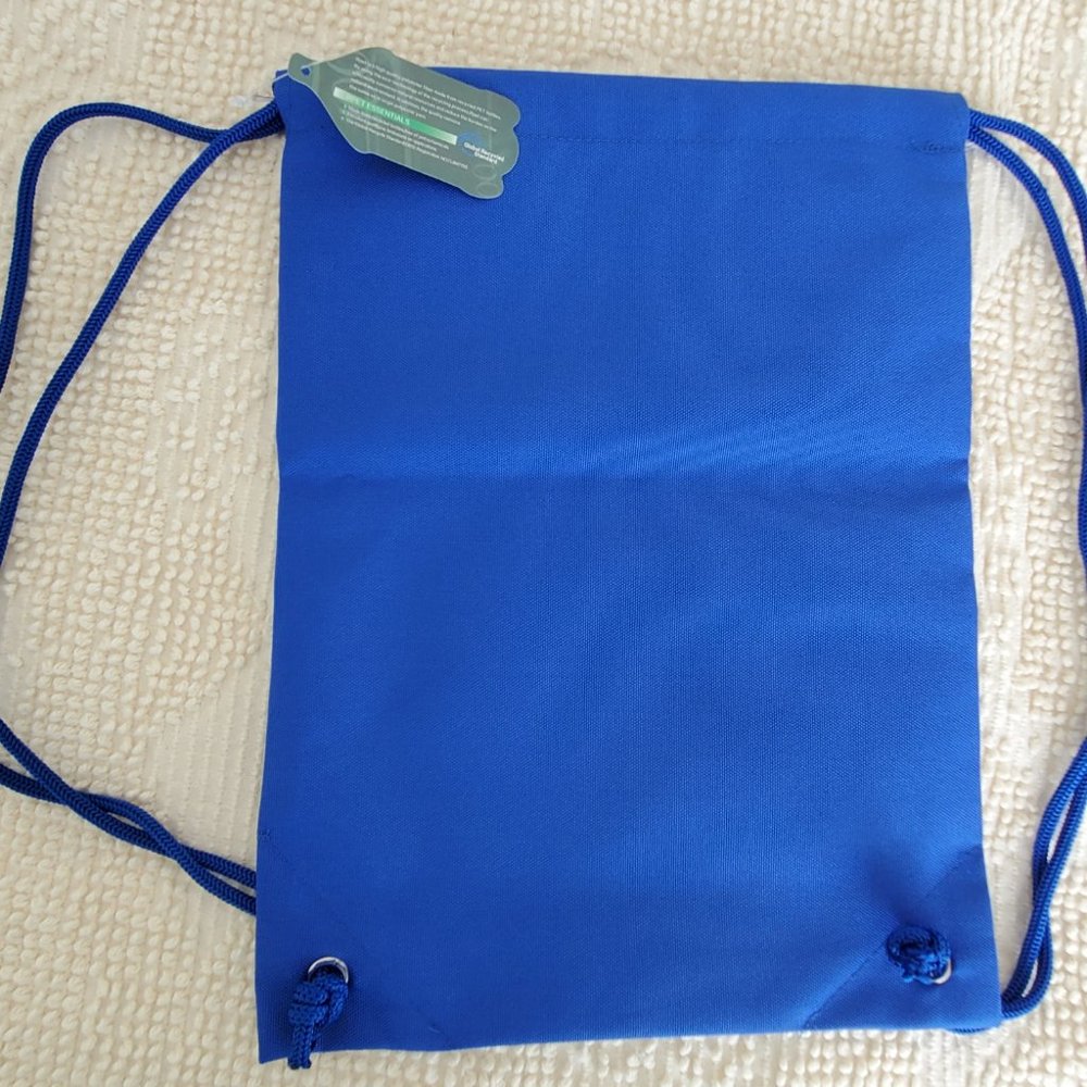 Two Draw String  Blue/Black  Backpacks - Picture 3 of 6